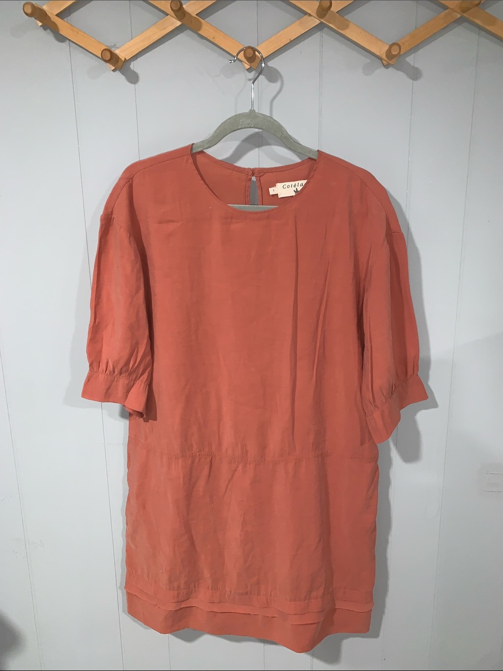 Cotélac Coral Shift Dress Size 1